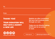 Load image into Gallery viewer, Gift of Life Card- Give a Bunny a New Life