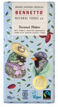 Load image into Gallery viewer, Bennetto Chocolate Bar- Coconut flakes
