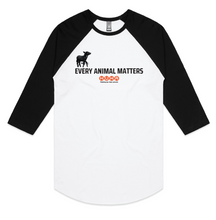 Load image into Gallery viewer, Every Animal Matters Raglan T-shirt
