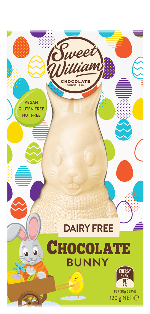 120g Hollow White Chocolate Easter Bunny