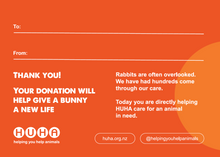 Load image into Gallery viewer, Gift of Life Card- Give a Bunny a New Life
