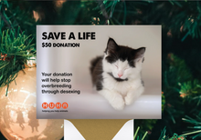 Load image into Gallery viewer, Christmas E-Card $50 Save a Life Donation
