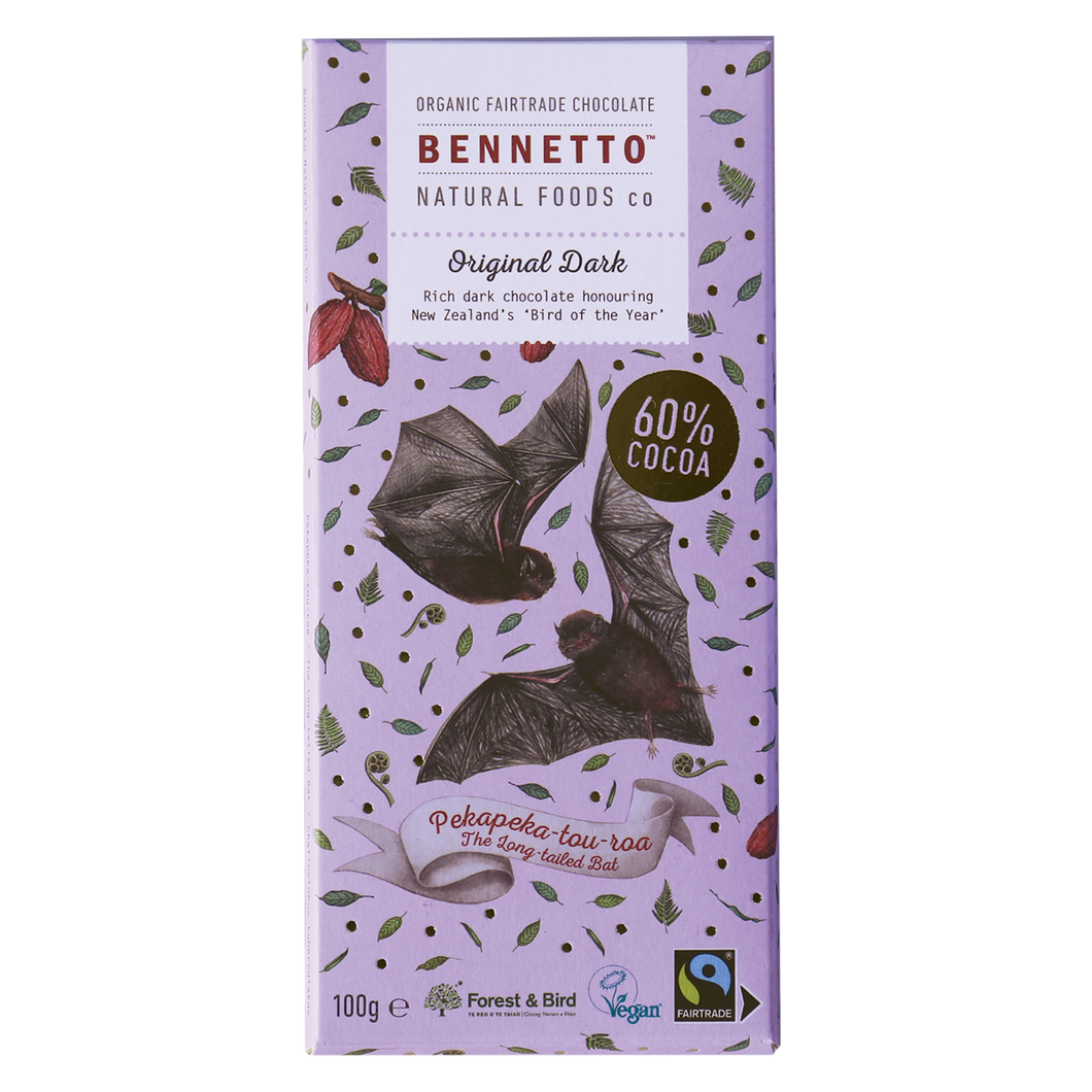 Bennetto Chocolate Bar - New Zealand Bird of the year